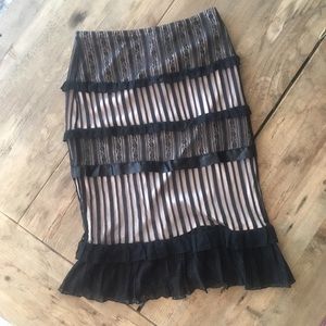 EXPRESS LACE PENCIL SKIRT